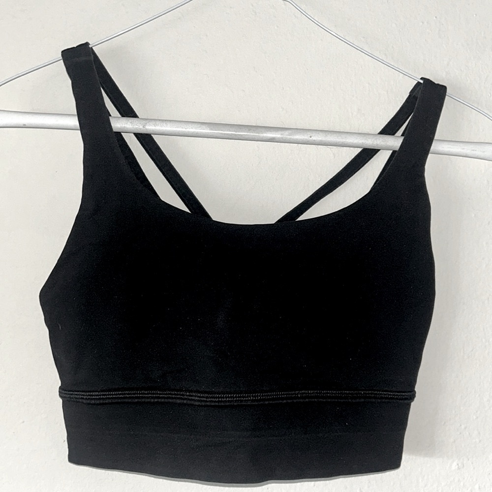 LULULEMON/ BEAUTIFUL BLACK SOORTS BRA/M💙